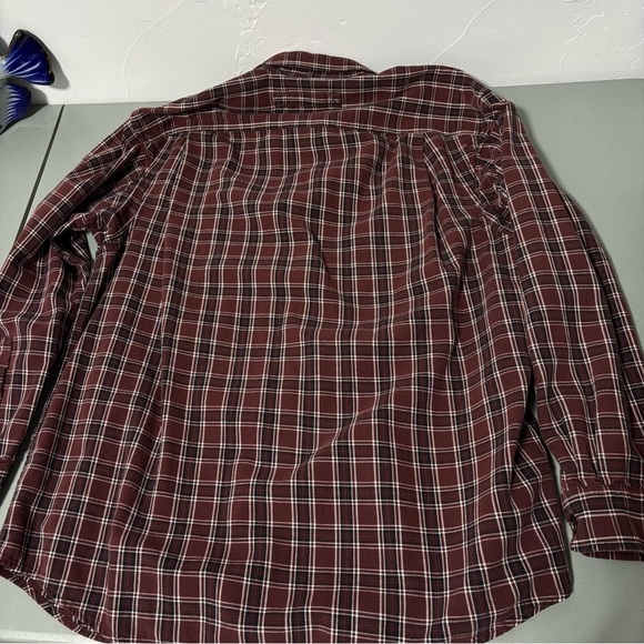 Duluth Trading Co Large Men Flannel Button Front Long Sleeve Shirt Plaid Cotton - Picture 8 of 8